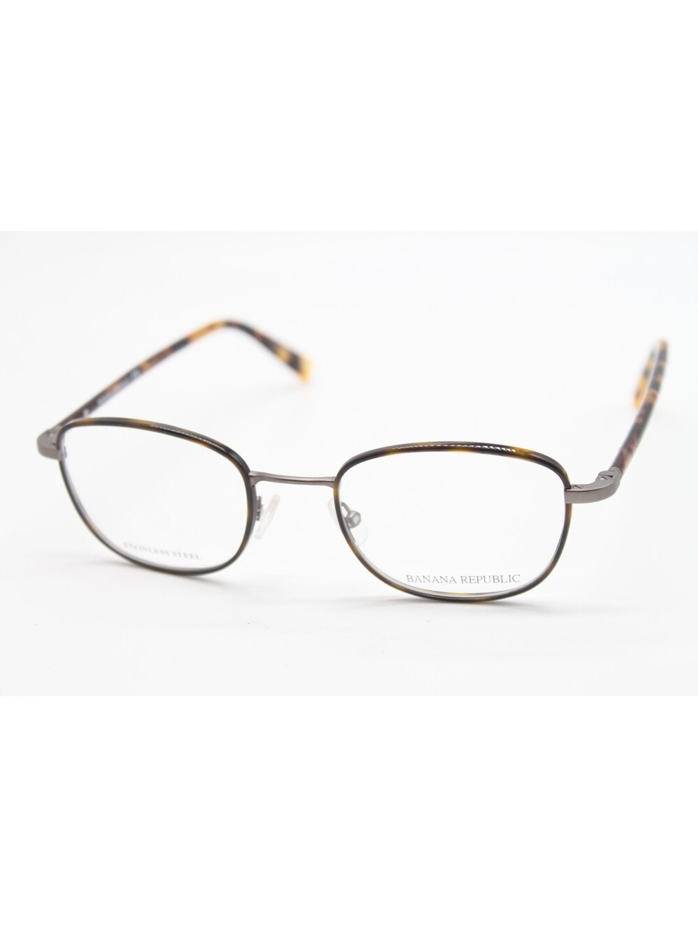 NEW BANANA REPUBLIC IRA WR9 GUNMETAL TORTOISE AUTHENTIC EYEGLASSES 49-20